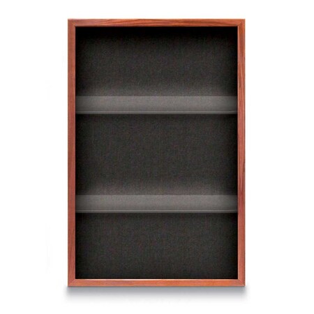 United Visual Products Outdoor Enclosed Combo Board, 48"x36", Satin Frame/Black & Ultramarine UVCB4836OD-BLACK-ULTMAR